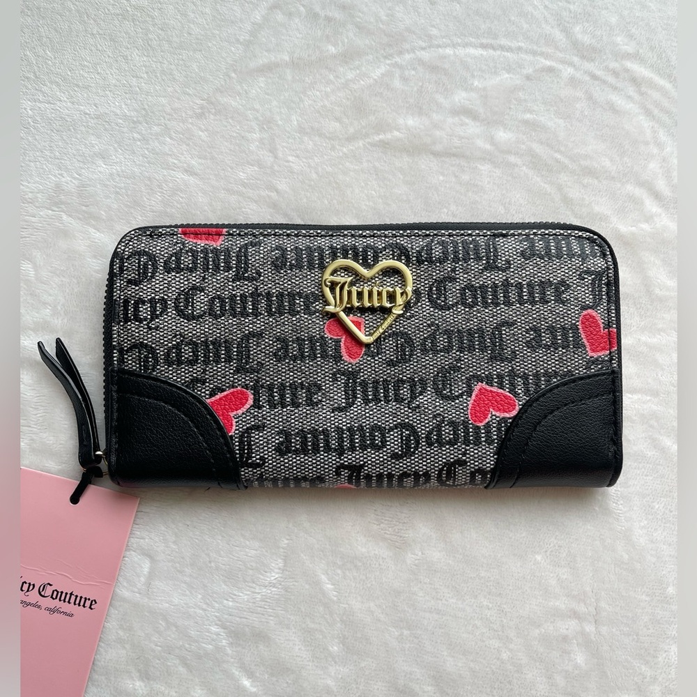 Juicy Couture Wallet With Red Hearts